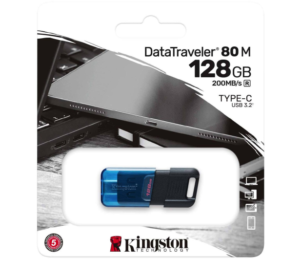 KINGSTON USB 3.0 Type C 128GB DT80M/128GB - 1108831 - zdjęcie 3